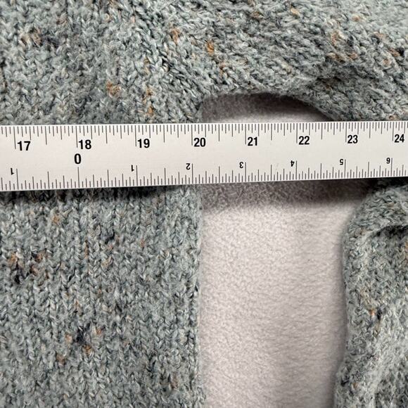 Vintage Croft Barrow Sweater Womens Large Blue Knit 1/4 Zip Grandma Cottage Crop - Picture 5 of 12